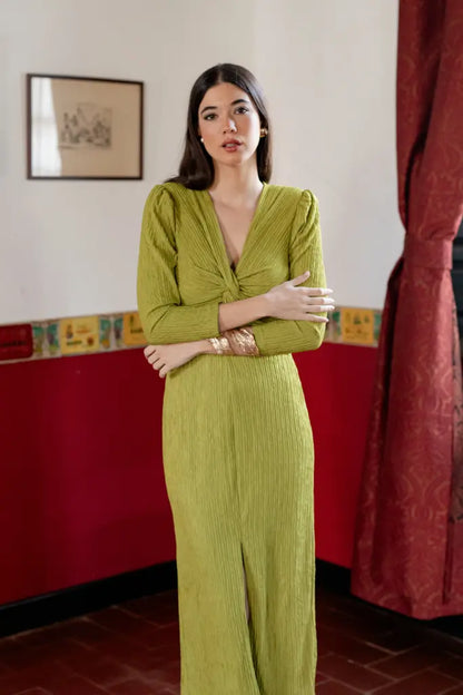 Vestido gala verde pistacho - ropa y accesorios