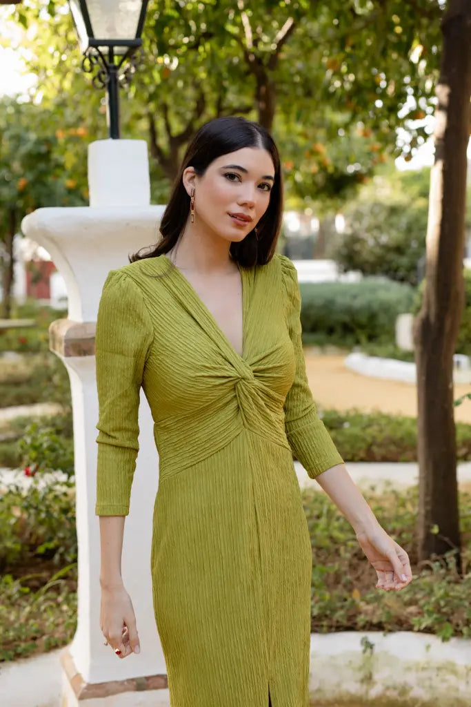 Vestido gala verde pistacho - ropa y accesorios